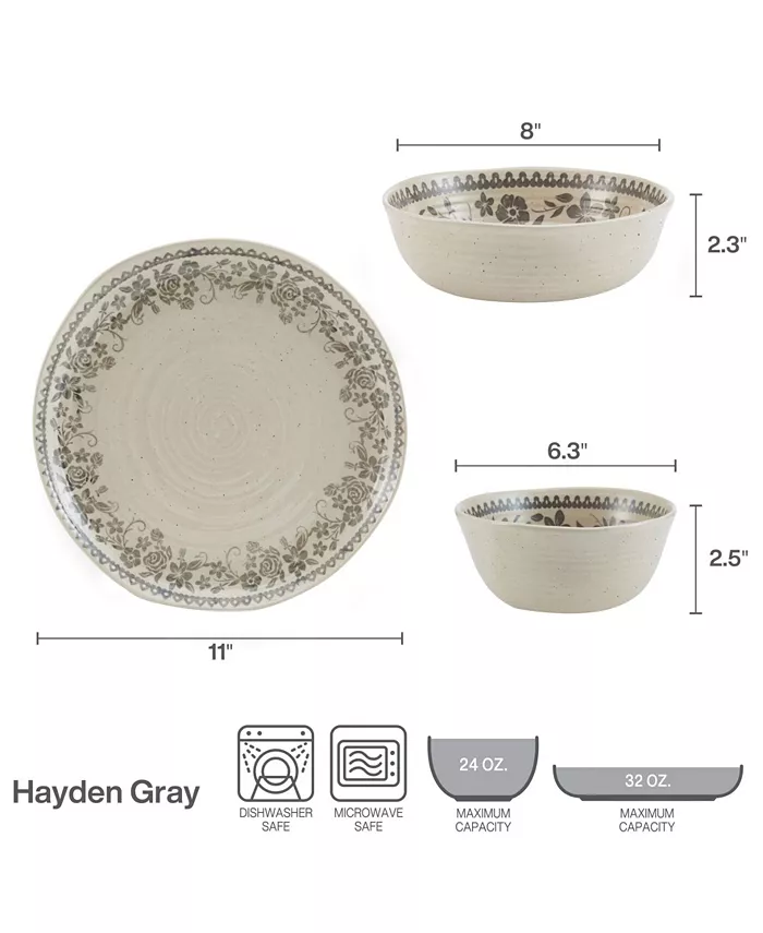 Pfaltzgraff Hayden 12 Piece Dinnerware Set