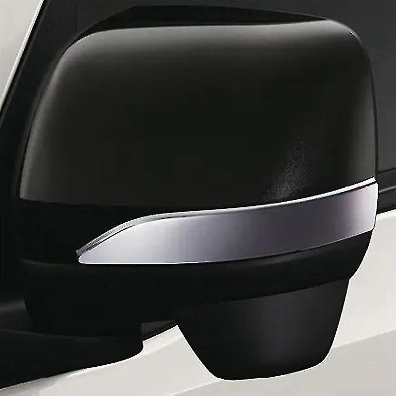 1pair Abs Chrome Silver Side Rearview Mirror Strip Cover Trims Sticker For Truck 2021 2022