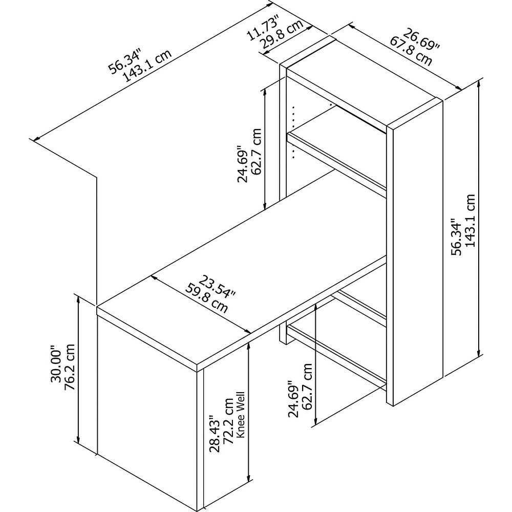 Echo 56W Craft Table by Bush Business Furniture