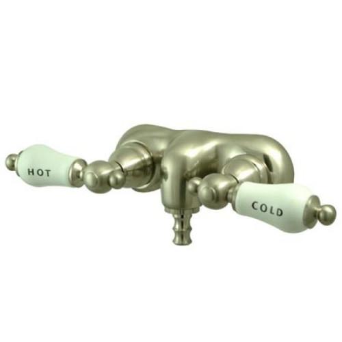 Kingston Brass CC43T2 Vintage 3-3/8-Inch Wall Mount Tub Faucet， Polished Brass