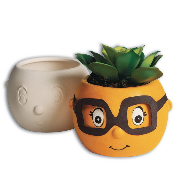 Color Me  153Ceramic Bisque Flowerpot Buddy (Pac...