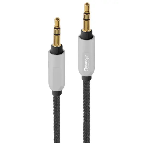 Lynco 4' Black Braided Auxiliary Cable