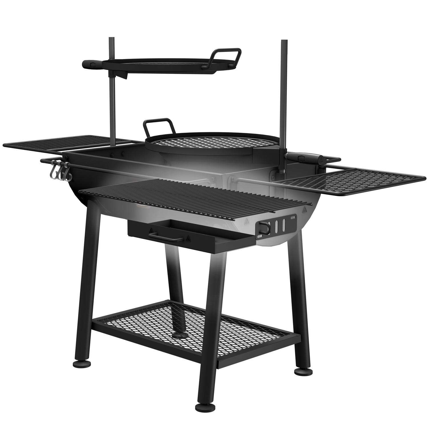 Oklahoma Joes 19 in. Charcoal/Wood Grill Black