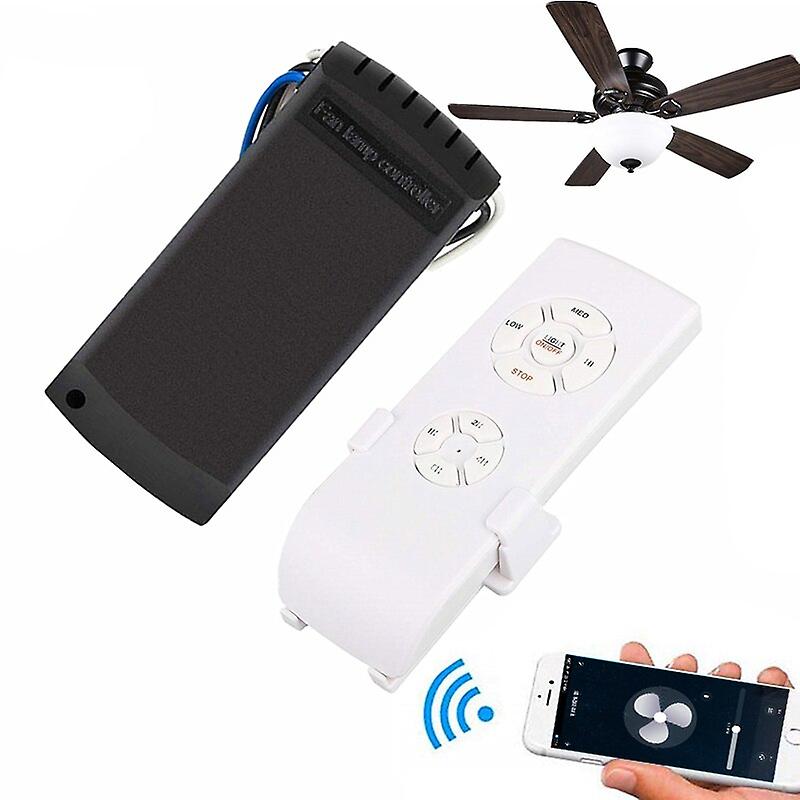 Tuya Smart Life Ceiling Fan Controller Wifi Fan Light Kit With Rf Remote Control App Speed