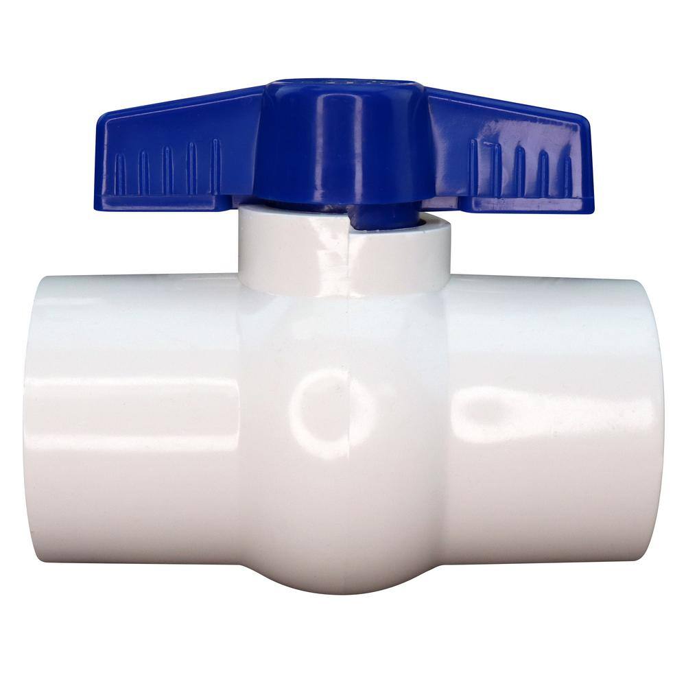 Everbilt 1-14 in. PVC Schedule 40 Slip x Slip Ball Valve PVCBV114