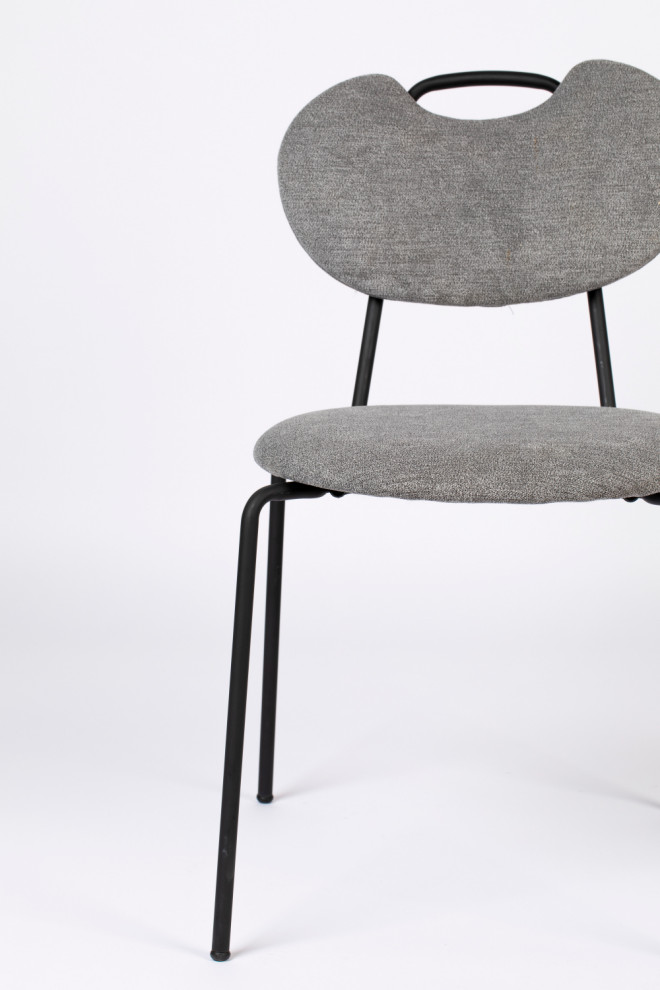 Fabric Upholstered Dining Chairs (2)  DF Aspen   Midcentury   Dining Chairs   by Oroa   Distinctive Furniture  Houzz