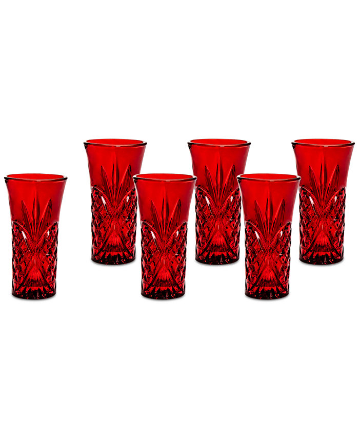 Godinger Dublin Red Vodka Shooters Set of 6