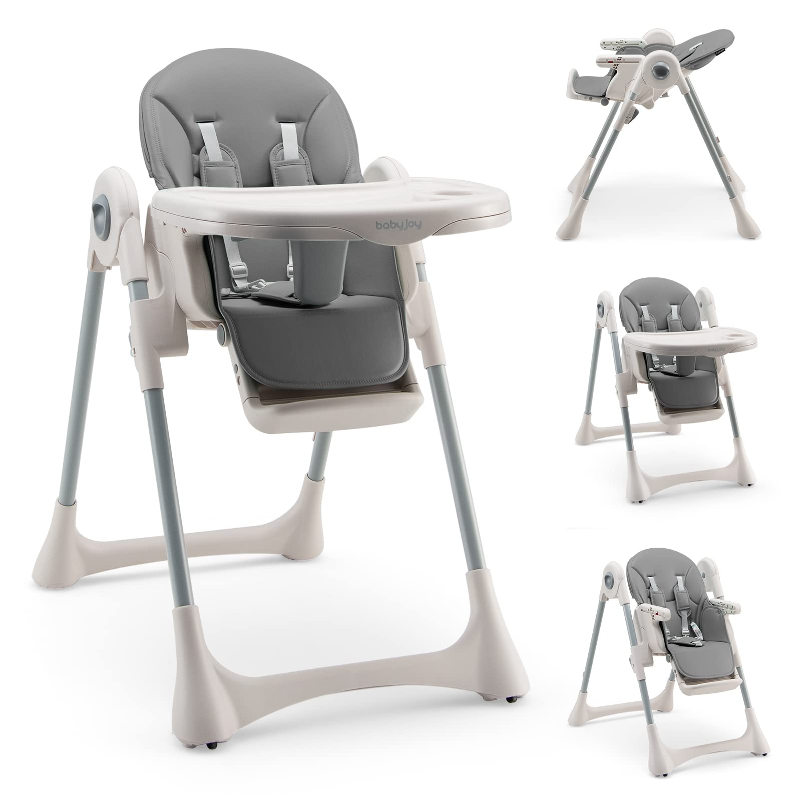 Costzon Convertible High Chair for Babies & Toddlers, Foldable Highchair