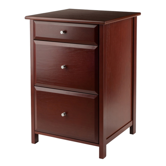 Winsome 94321 Delta File Cabinet Walnut