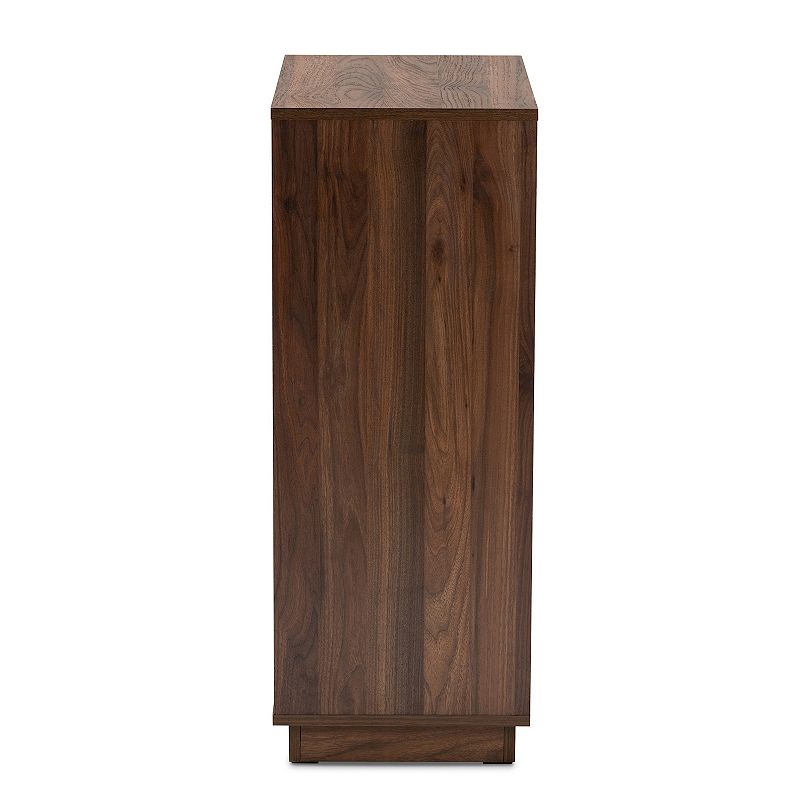 Baxton Studio Mette Medium Brown Shoe Cabinet