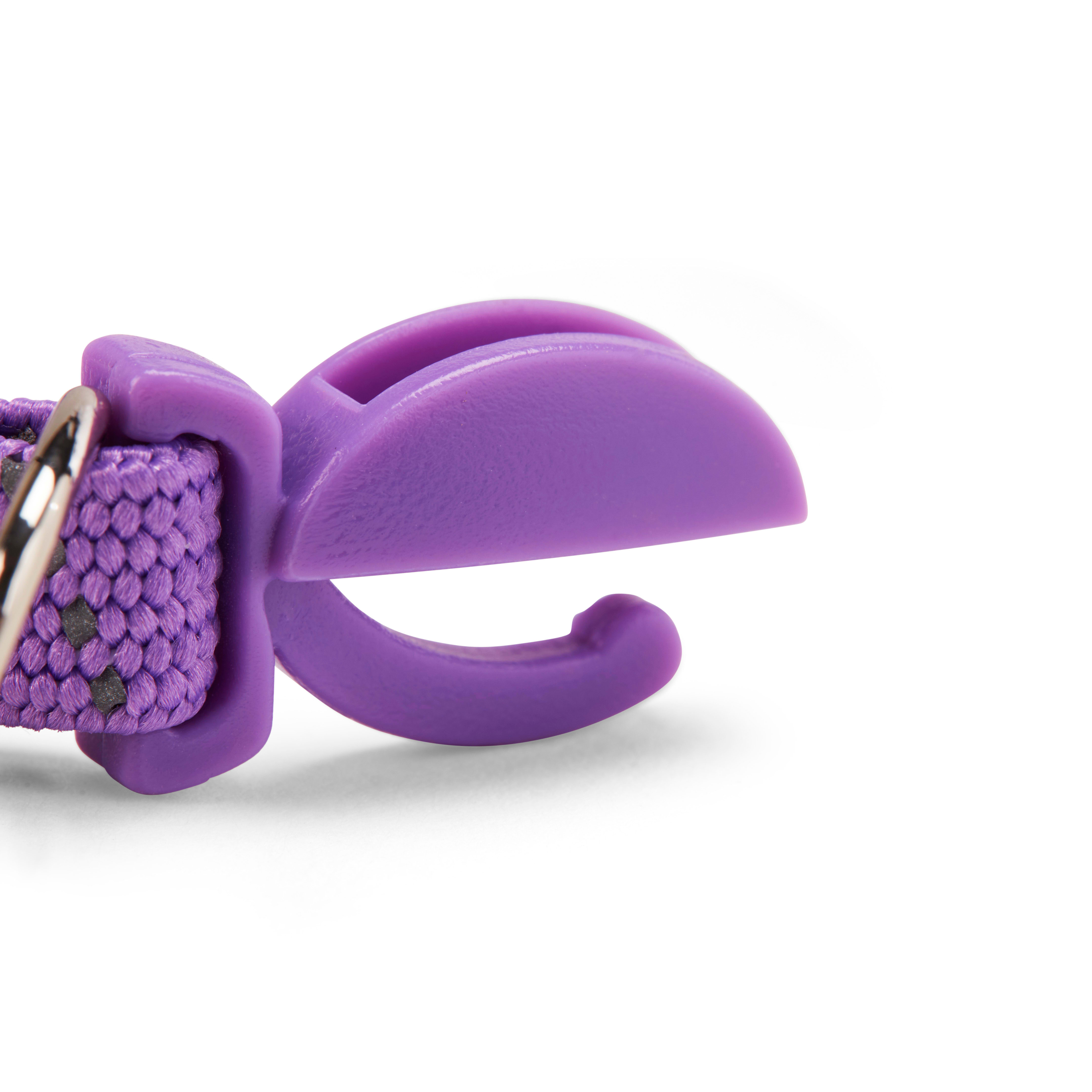 YOULY The Classic Purple Reflective Rope Breakaway Cat Collar