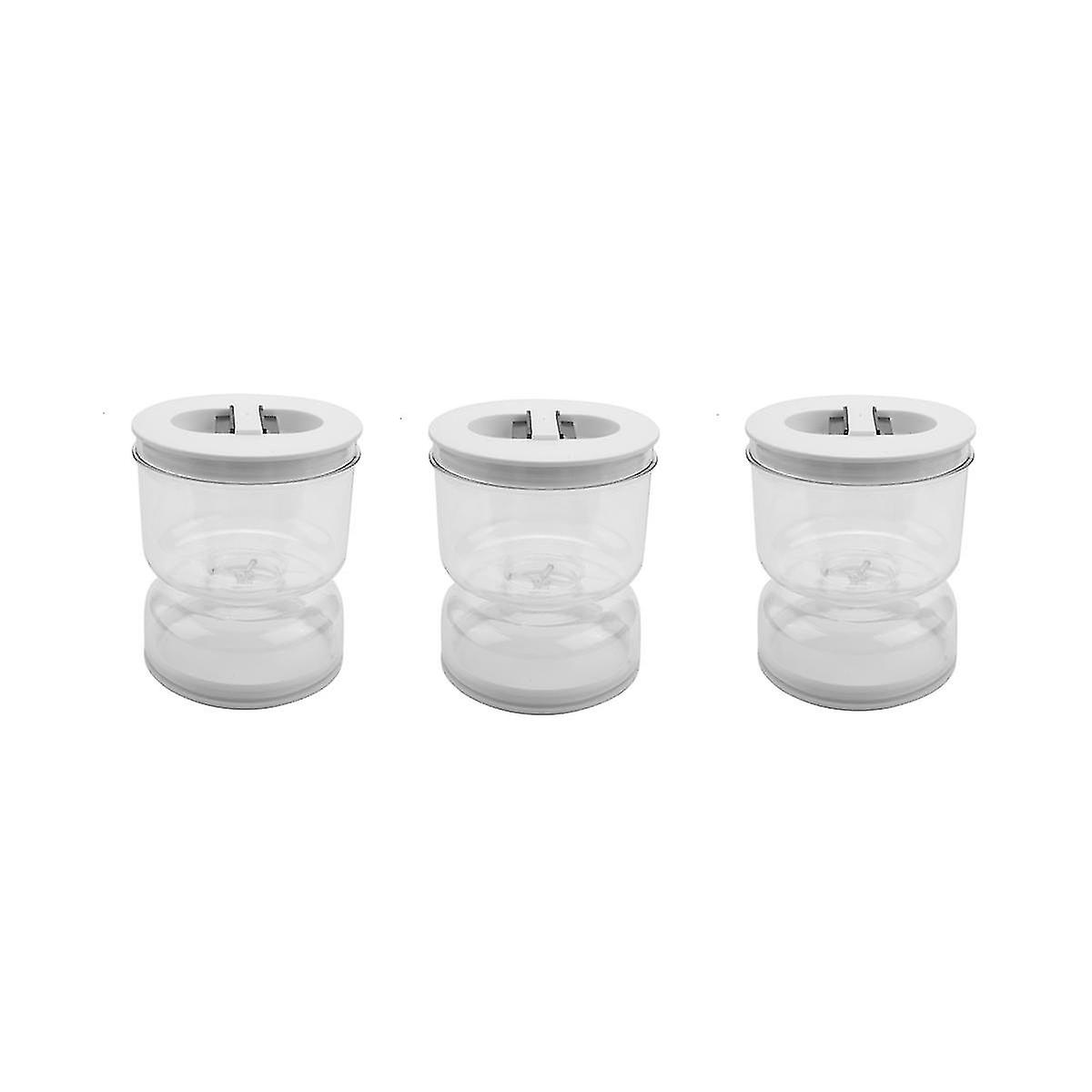 3pcs Jar Dry And Wet Dispenser And Olives Hourglass Jar Container Kitchen Separator Organizer