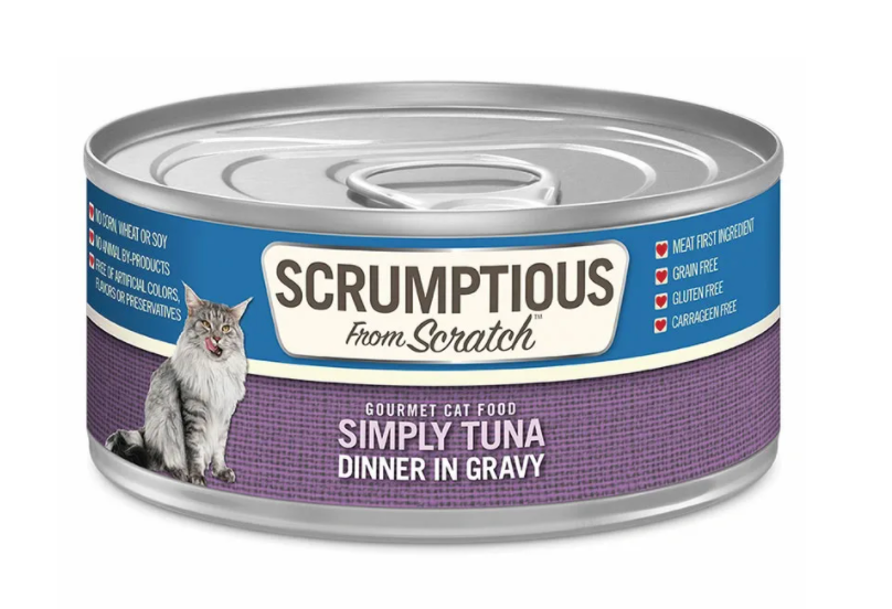 Scrumptious Cat Flaked Tuna In Gravy Canned Cat Food