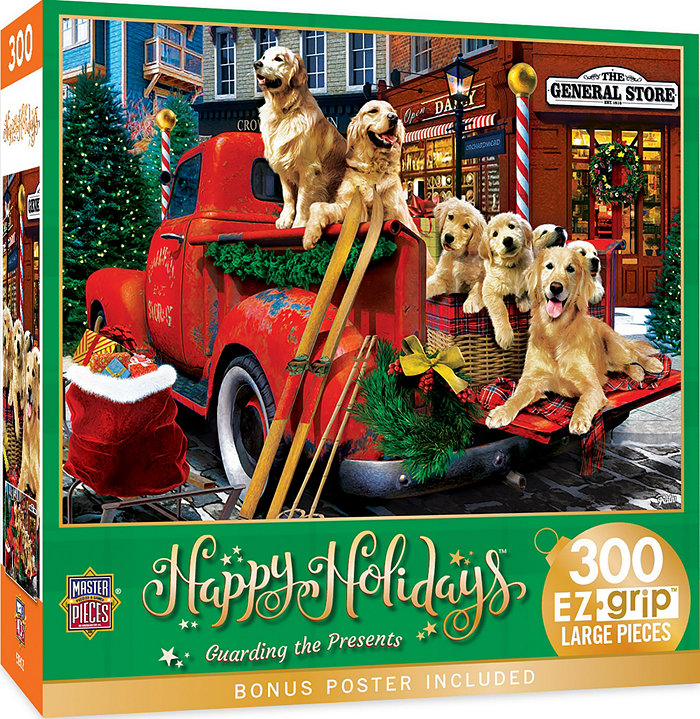 MasterPieces Puzzles Christmas - Guarding the Presents 300 Piece Puzzle