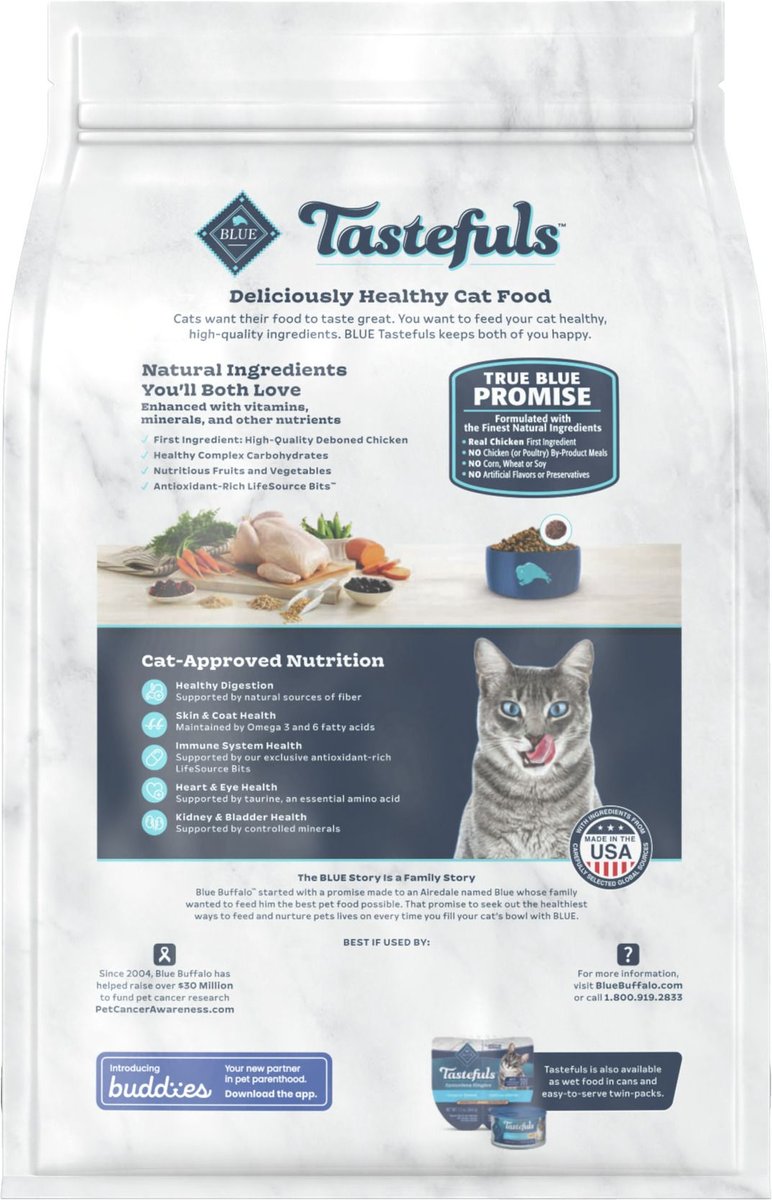 Blue Buffalo Tastefuls Chicken Indoor Natural Adult Dry Cat Food