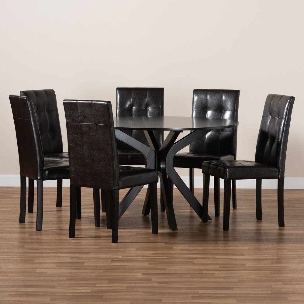 Marie Modern and Contemporary 7 Piece Dining Set