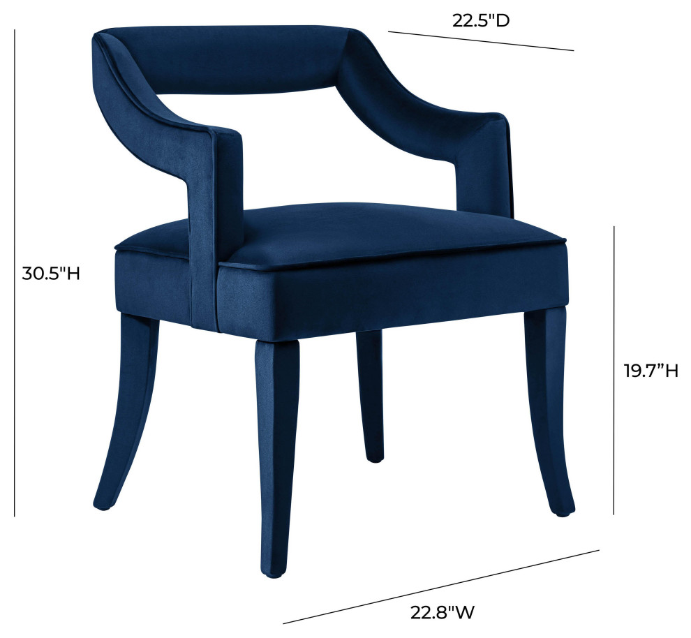 Tiffany Velvet Chair   Contemporary   Dining Chairs   by MODTEMPO LLC  Houzz