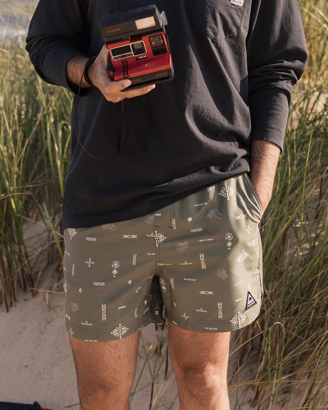 Cali Cargo Swim Short - Olive Made To Roam