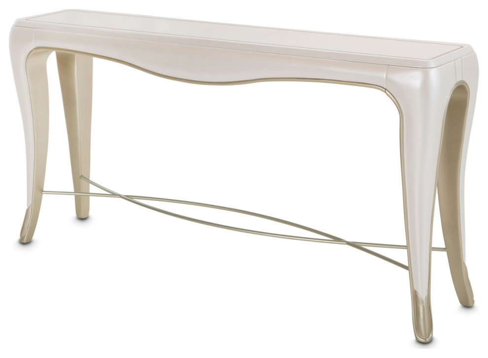 London Place Console Table   Creamy Pearl   Contemporary   Console Tables   by Michael Amini  Houzz