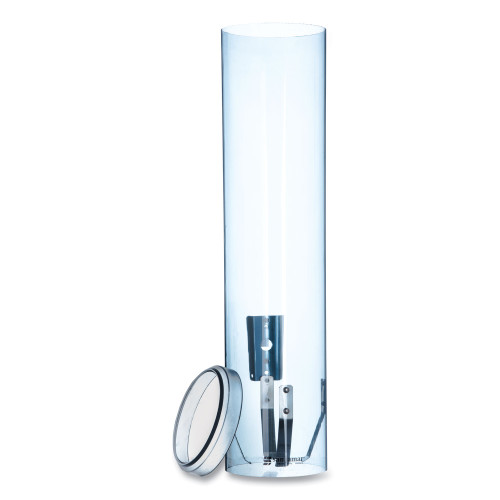 San Jamar Large Pull-Type Water Cup Dispenser， For 12 oz Cups， Translucent Blue (C3260TBL)