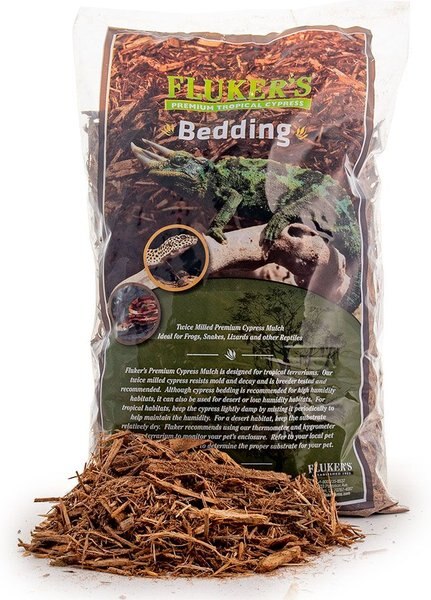 Fluker's Premium Tropical Cypress Reptile Bedding， 10-qt bag