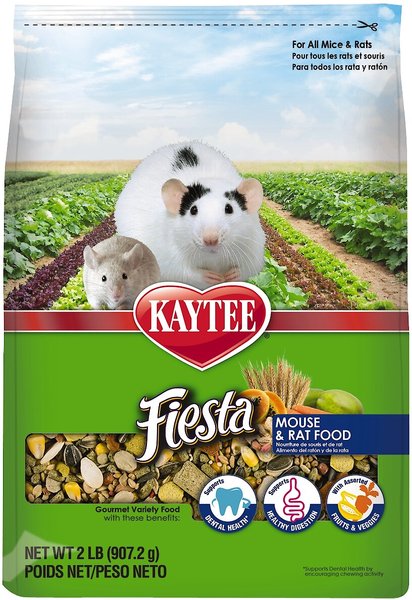 Kaytee Fiesta Gourmet Variety Diet Mouse and Rat Food