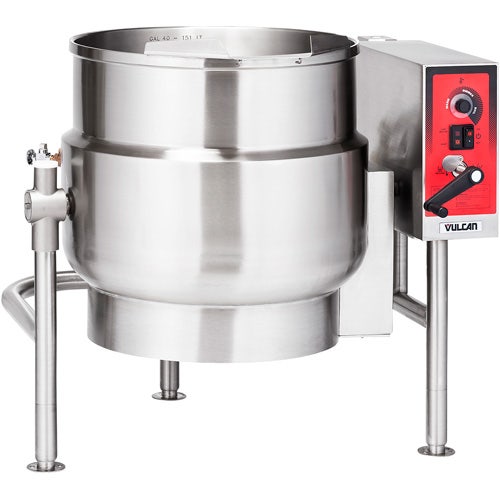 Floor Mounted Stationary Kettle， 40 Gallon Direct Steam