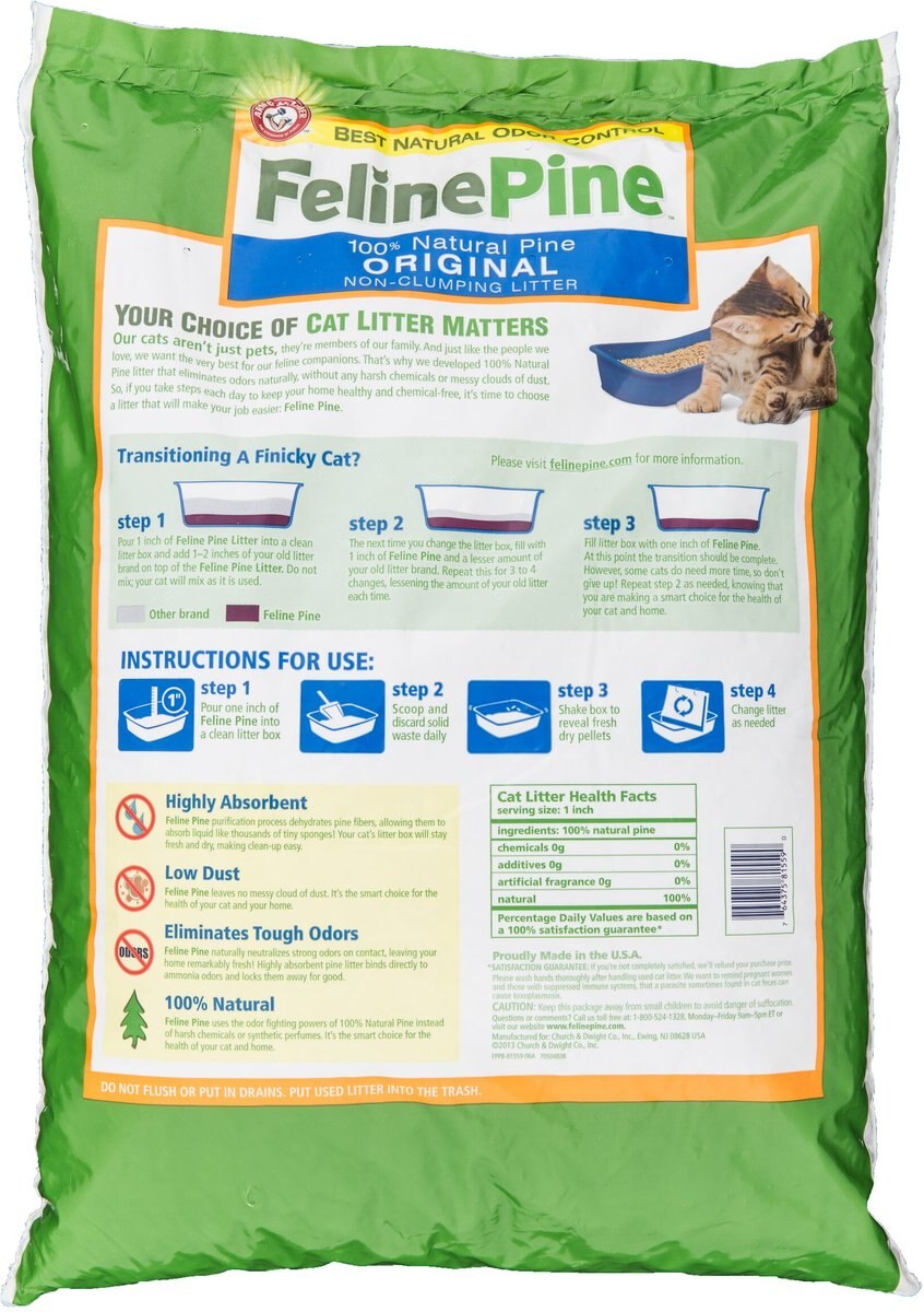 Feline Pine Original Non-Clumping Wood Cat Litter