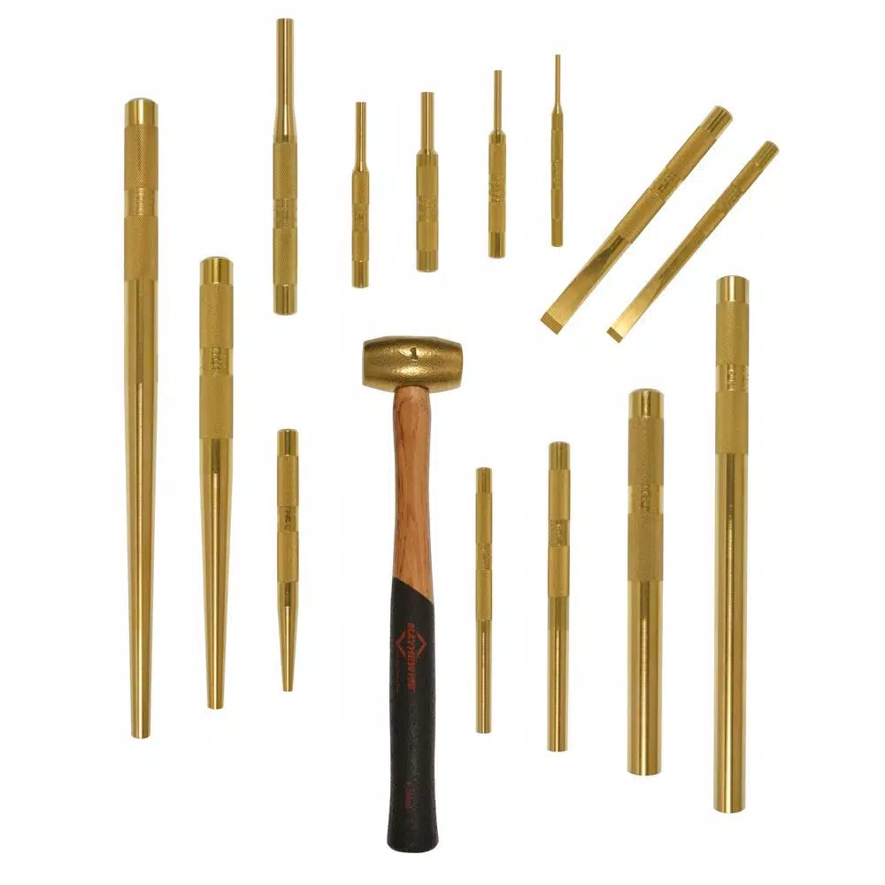 Mayhew Brass Punch and Scraper Set (15-Piece) and#8211; XDC Depot