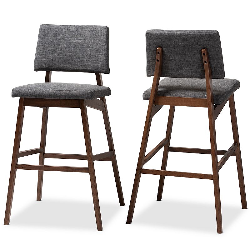 Baxton Studio Colton Bar Stool 2-piece Set