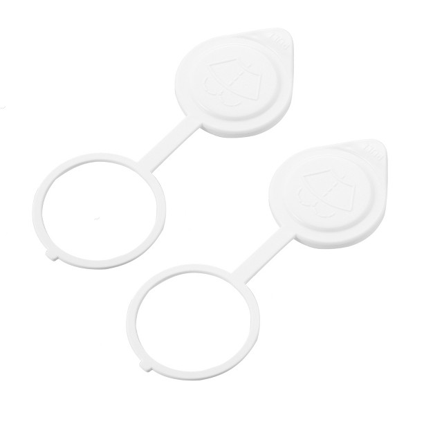 Unique Bargains Mr597536 White Windshield Wiper Washer Fluid Reservoir Tank Bottle Cap Cover For Mitsubishi Outlander