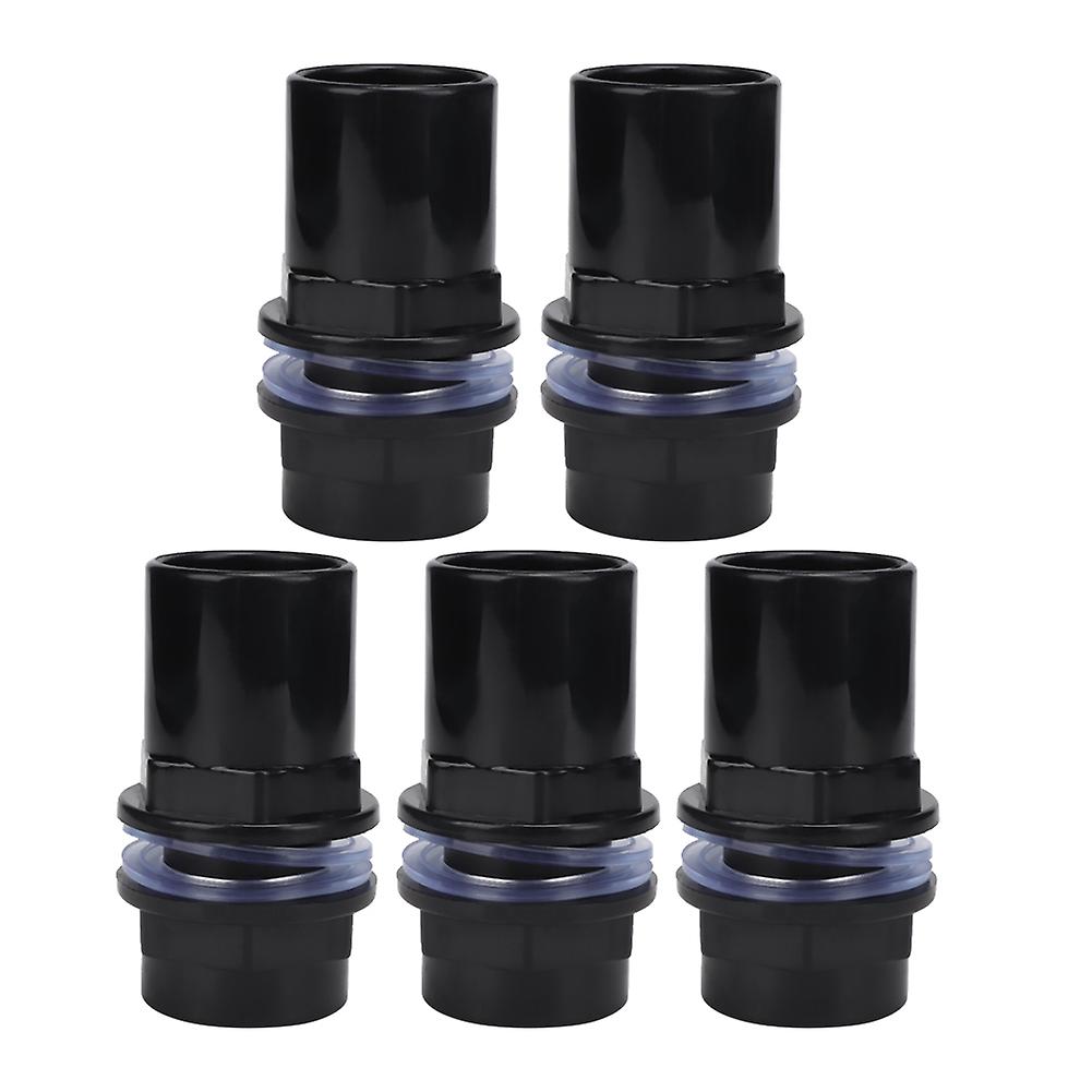 5pcs/set Pvc Aquarium Water Pipe Joint Straight Tube Connector  Fish Tank Accessories(32mm)