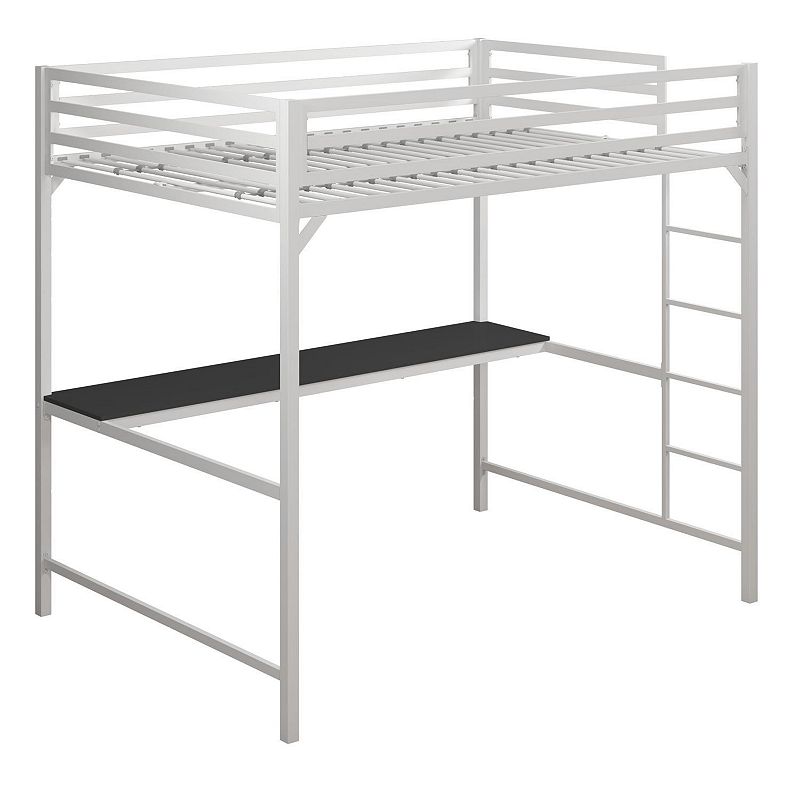 Atwater Living Mason Metal Loft Bed with Desk