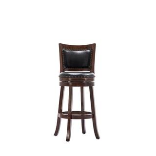 Boraam Bristol 29 in. Cappuccino Swivel Cushioned Bar Stool 42829