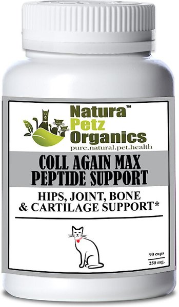 Natura Petz Organics Coll Again Collagen Peptide Cat Supplement， 90 count