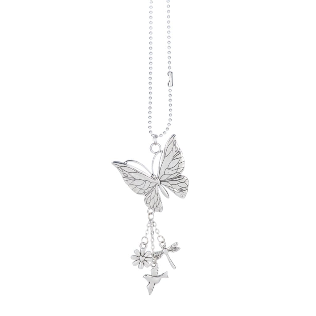 Ganz  Silver Car Charm - Butterfly