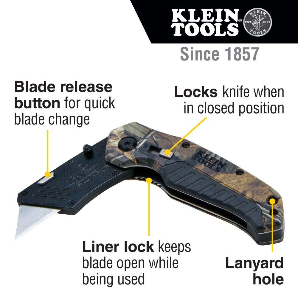 Klein Tools Folding Utility Knife Camo 44135 from Klein Tools