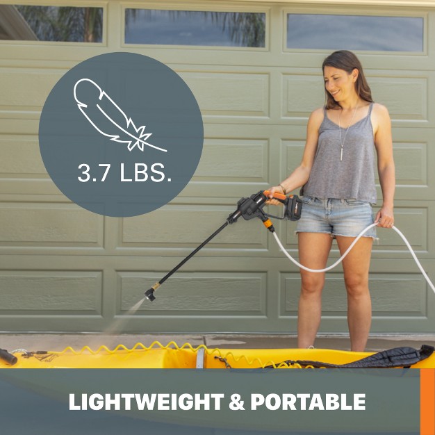 Worx Wg620 1 Power Share 20v 320 Psi Hydroshot Cordless Portable Pressure Washer 0 53 Gpm battery And Charger Included