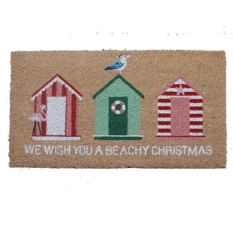 St. Nicholas Square Beachy Christmas Doormat