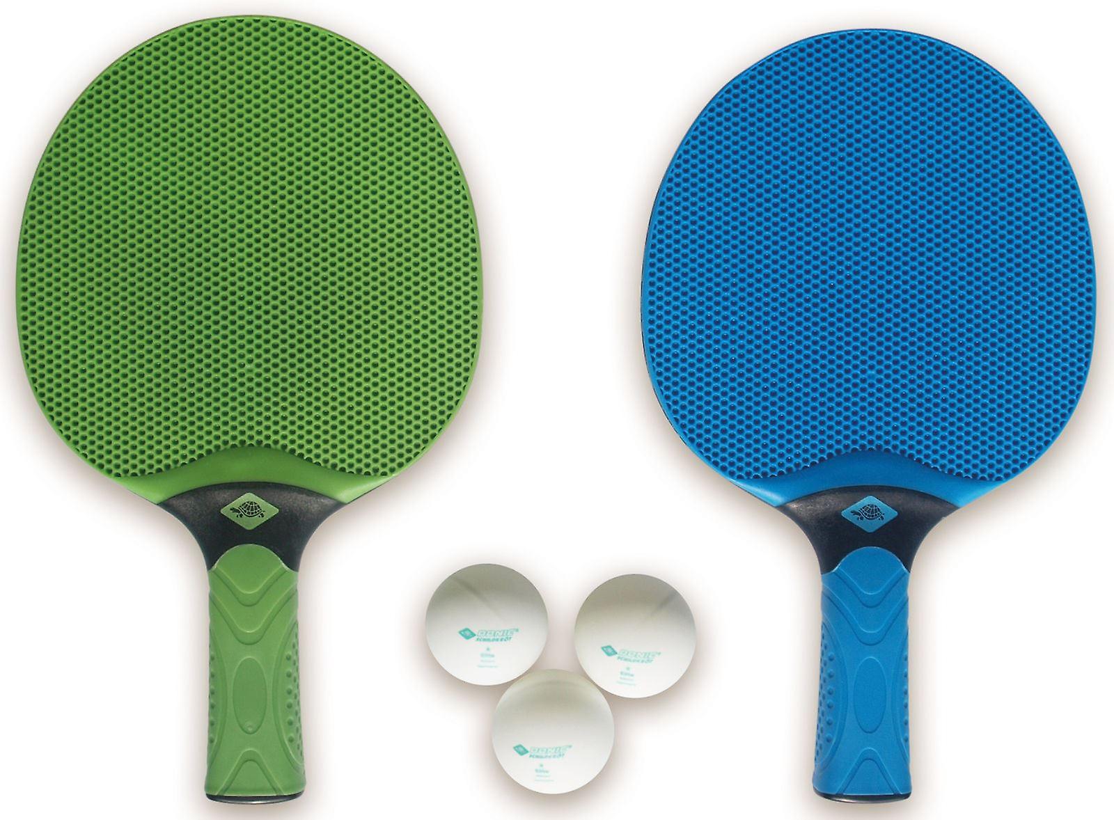 Donic Schildkrot Alltec Hobby Table Tennis Paddle and Balls Set