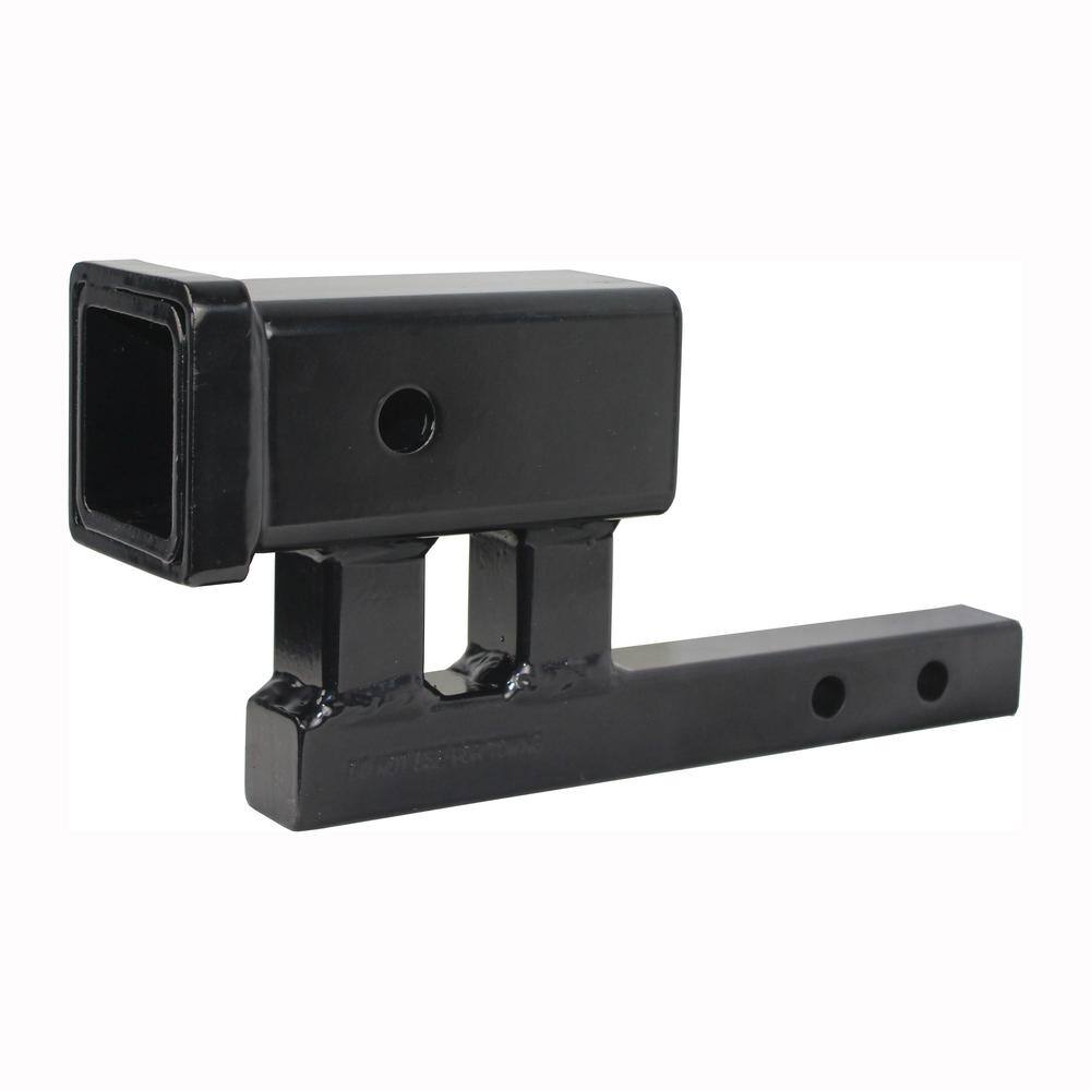 MaxxHaul Hitch Adapter with 4 in. Rise and 3-38 in. Drop for Class I and II Receivers 80875