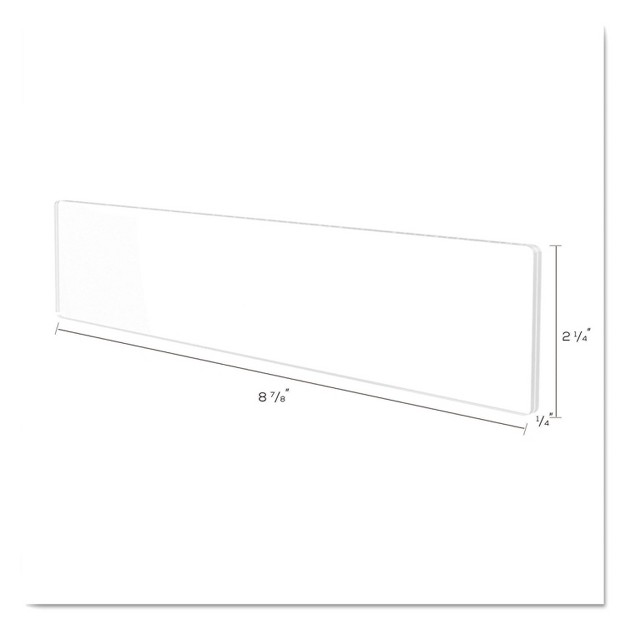 Deflecto Superior Image Cubicle Sign Holder 8 1 2 X 2 Clear 587501