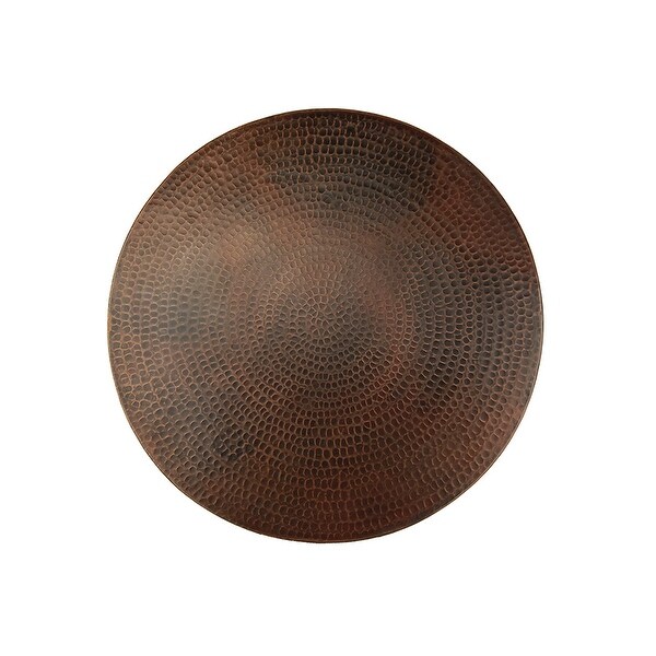 20-in Hammered Copper Lazy Susan in Oil Rubbed Bronze (LS20DB)