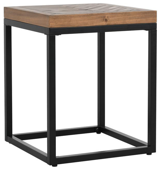 Chantel Square End Table   Industrial   Side Tables And End Tables   by BisonOffice  Houzz