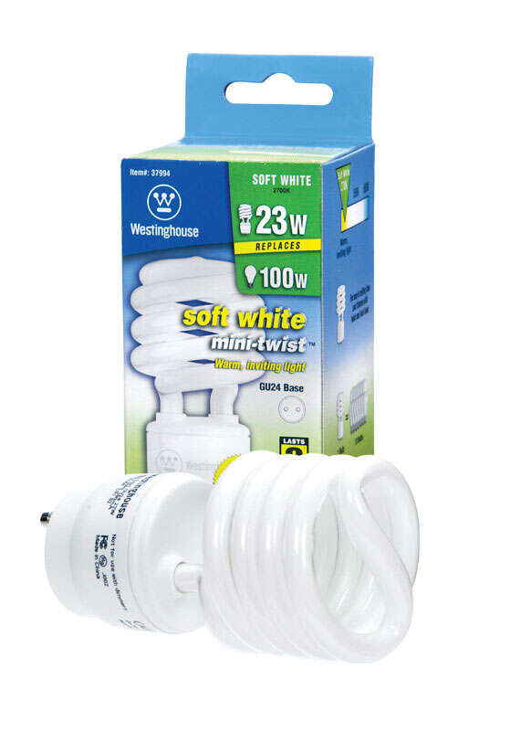 Westinghouse Mini Twist 23 W 4.5 in. L CFL Bulb Warm White Spiral 2700 K 1 pk