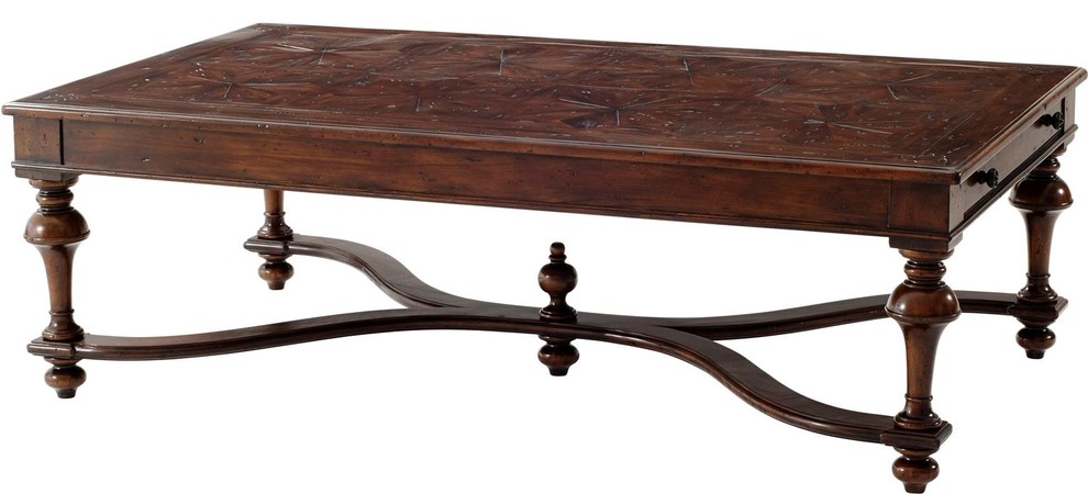 Theodore Alexander Castle Bromwich The Rustic Parquetry Cocktail Table   Traditional   Coffee Tables   by Unlimited Furniture Group  Houzz