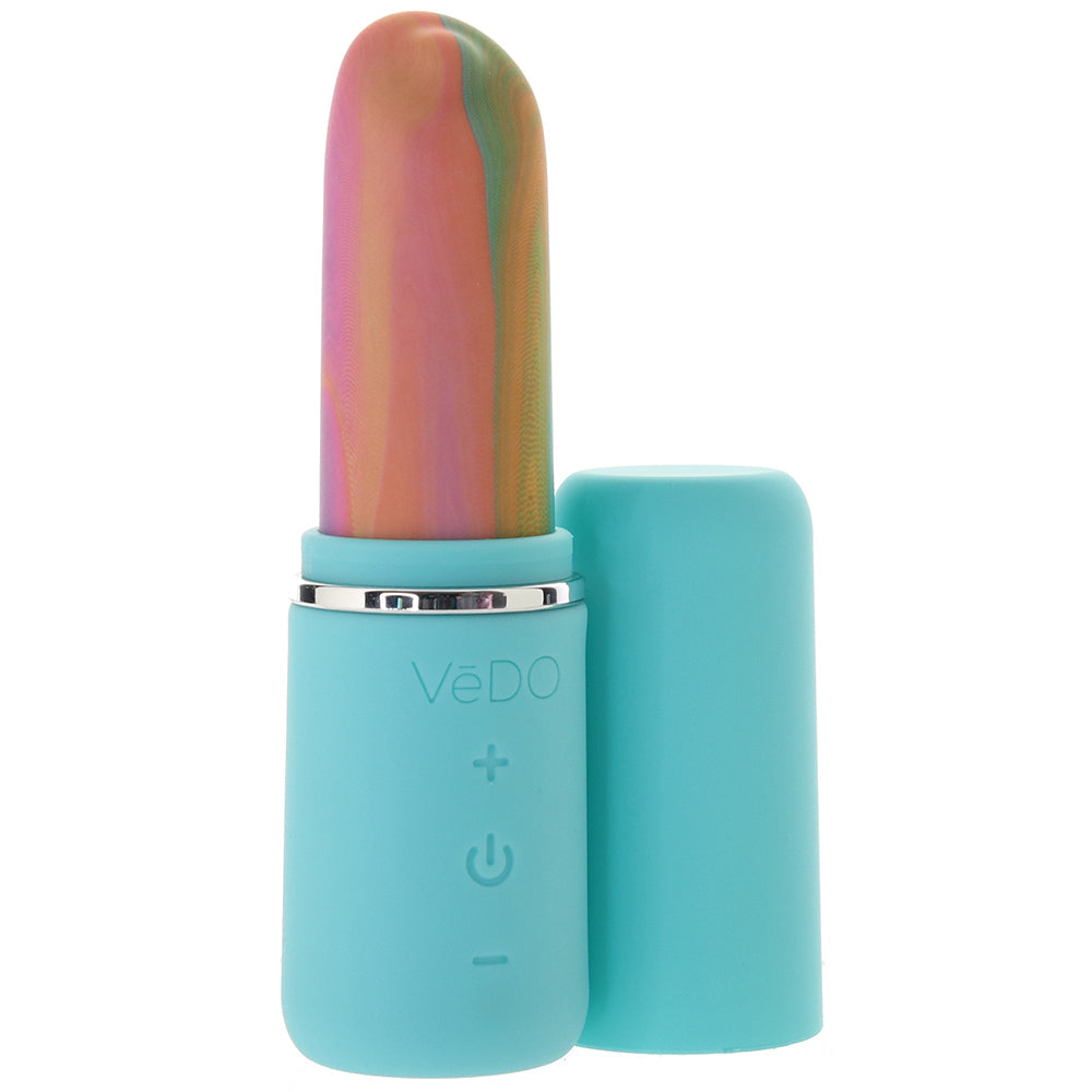 Retro Rechargeable Bullet Vibe in Turquoise