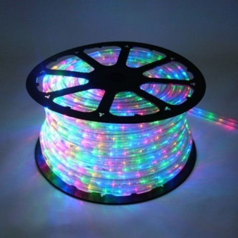 10Mm 150  x27Spool Of Multi Colored LED Ropelight   Contemporary   Outdoor Rope And String Lights   by Queens of Christmas  Houzz