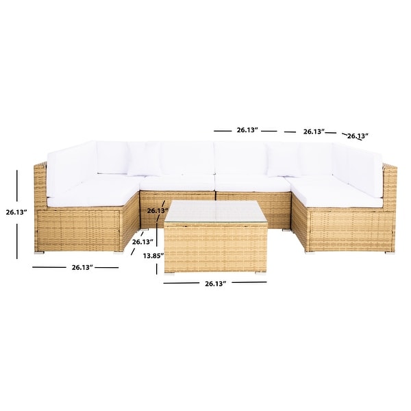 SAFAVIEH Outdoor Living Diona Patio Sectional Set