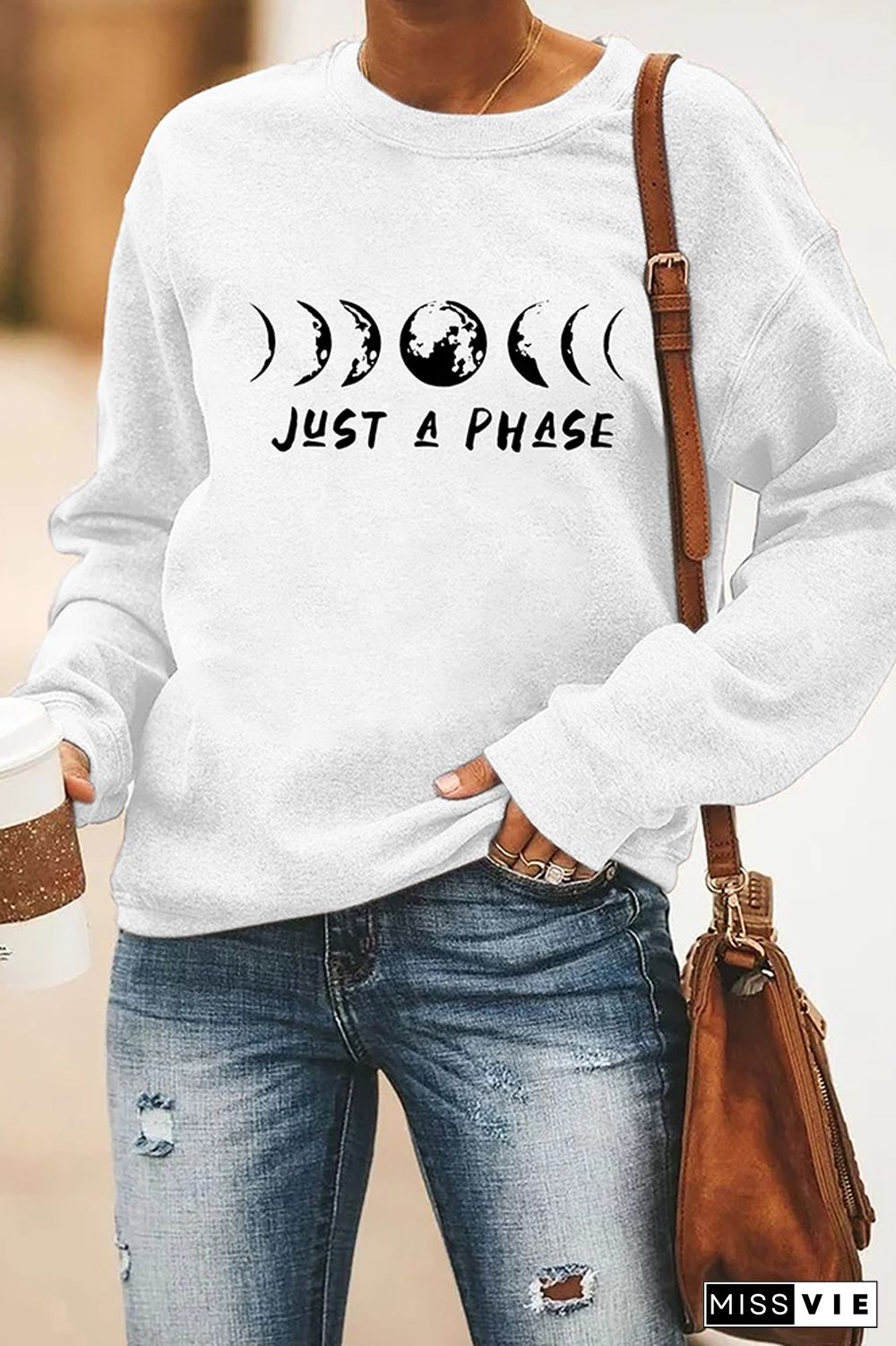 It's just a phase moon Longsleeve Sweatshirt Wholesale